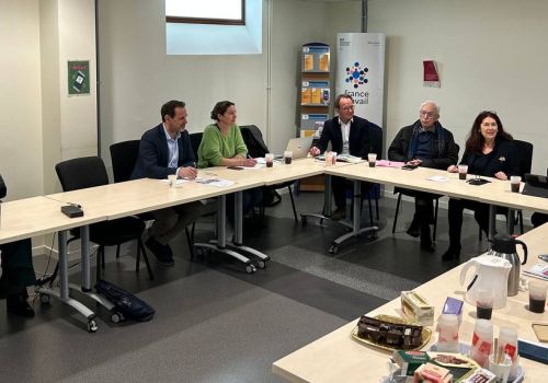 Accueil d’une délégation du Département de la Mayenne, à la Maison de l’Emploi, de l’Entreprise et de la Formation (MEEF)